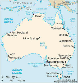 Map of Australia