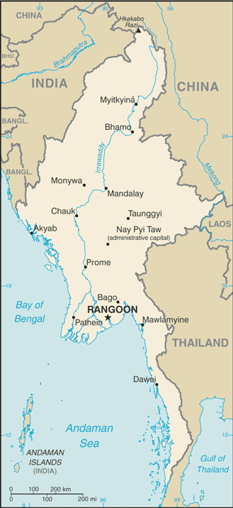 Map of Burma