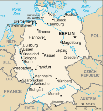 Map of Germany