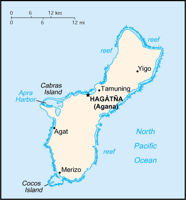 Map of Guam