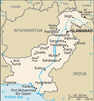 Map of Pakistan