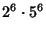 $\displaystyle 2^6\cdot 5^6$