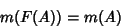 \begin{displaymath}
m(F(A)) = m(A)
\end{displaymath}