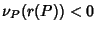 $\nu_P(r(P))<0$