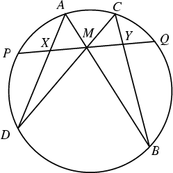 \begin{figure}\begin{center}\BoxedEPSF{ButterflyTheorem.epsf}\end{center}\end{figure}