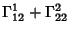 $\displaystyle \Gamma_{12}^1+\Gamma_{22}^2$