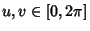 $u,v\in [0,2\pi]$