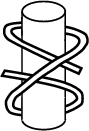 \begin{figure}\begin{center}\BoxedEPSF{CloveHitch.epsf}\end{center}\end{figure}