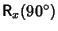 ${\hbox{\sf R}}_x(90^\circ)$