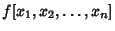 $f[x_1, x_2, \ldots, x_n]$