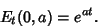 \begin{displaymath}
E_t(0,a)=e^{at}.
\end{displaymath}