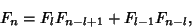 \begin{displaymath}
F_n=F_{l}F_{n-l+1}+F_{l-1}F_{n-l},
\end{displaymath}