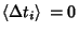 $\left\langle{\Delta t_i}\right\rangle{}=0$