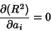 \begin{displaymath}
{\partial(R^2)\over\partial a_i} = 0
\end{displaymath}