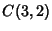 $\displaystyle C(3,2)$