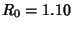 $R_0=1.10$