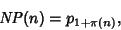 \begin{displaymath}
{\it NP}(n)=p_{1+\pi(n)},
\end{displaymath}