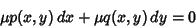 \begin{displaymath}
\mu p(x,y)\,dx+\mu q(x,y)\,dy = 0
\end{displaymath}