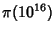 $\displaystyle \pi(10^{16})$