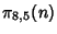 $\pi_{8,5}(n)$