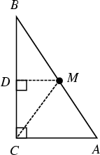 \begin{figure}\begin{center}\BoxedEPSF{RightTriangleMidpoint.epsf}\end{center}\end{figure}