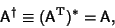 \begin{displaymath}
{\hbox{\sf A}}^\dagger \equiv ({\hbox{\sf A}}^{\rm T})^*={\hbox{\sf A}},
\end{displaymath}