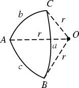 \begin{figure}\BoxedEPSF{SphericalTrig.epsf}\end{figure}