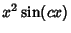 $x^2\sin(c x)$