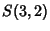 $\displaystyle S(3,2)$