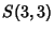 $\displaystyle S(3,3)$