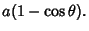 $\displaystyle a(1-\cos\theta).$